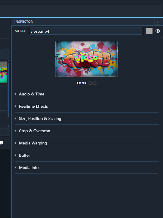 Inspector panel
