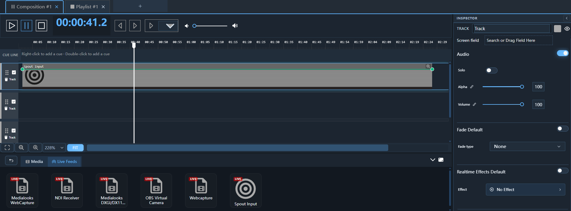Spout source in File Browser