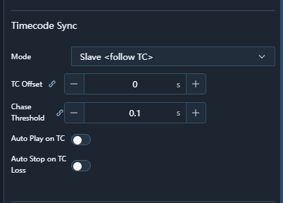 Transport bar with TC: Locked indicator and jitter graph