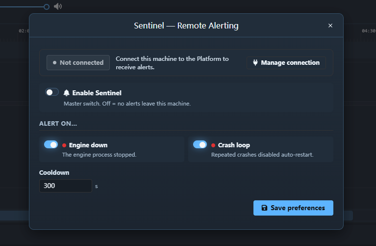 Sentinal Alerts