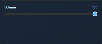 User Panel Slider